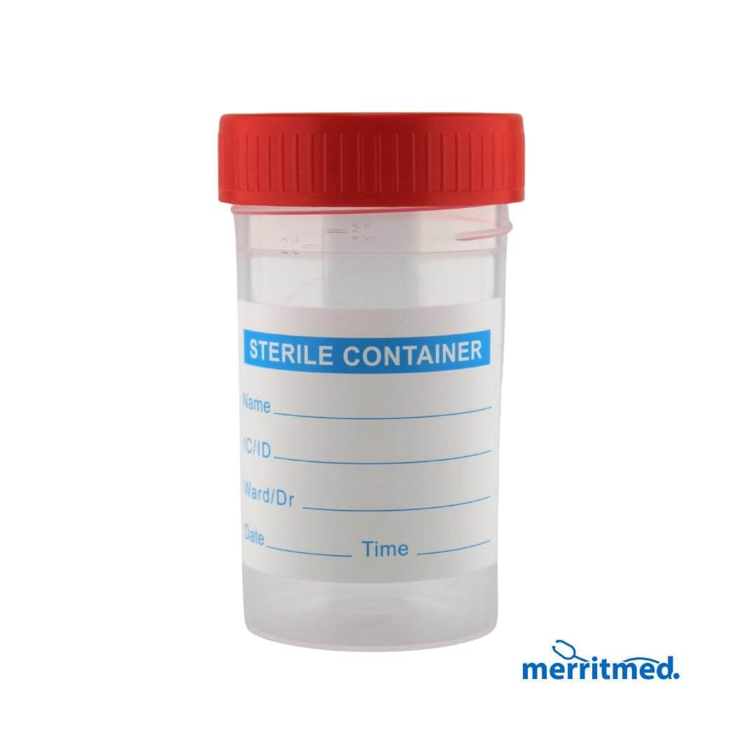 Urine Specimen Cup Sterile 60 ML 50 Per Pack Merritmed PH